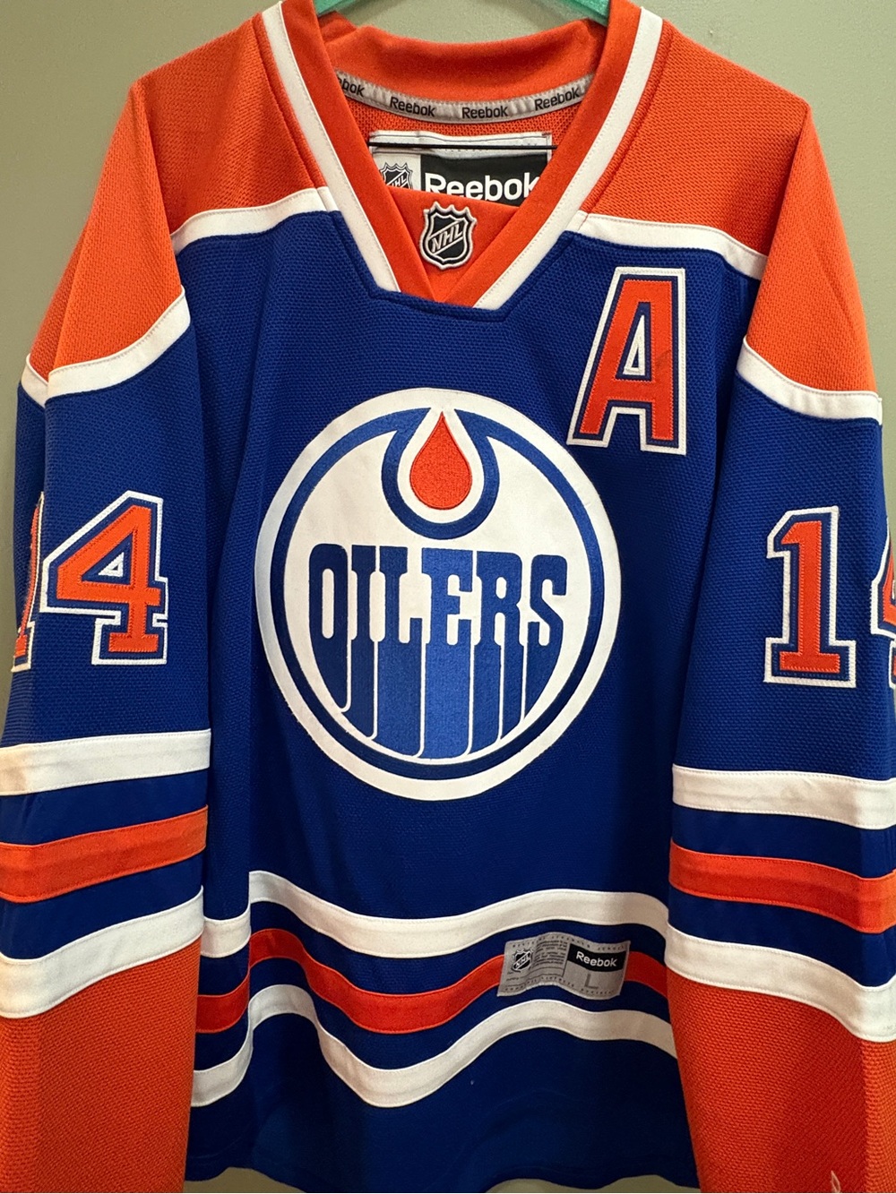 MEN'S JORDAN EBERLE EDMONTON OILERS JERSEY LARGE